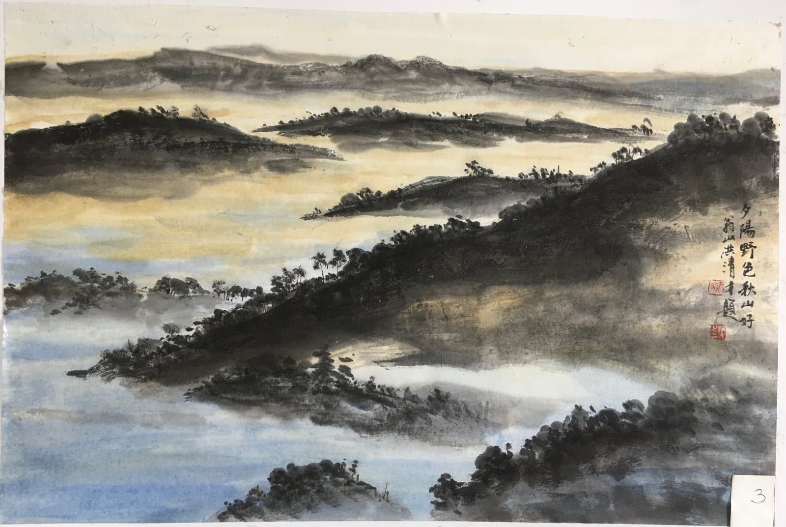 夕阳野色秋山好（黄昏） — Autumn Mountains at Dusk