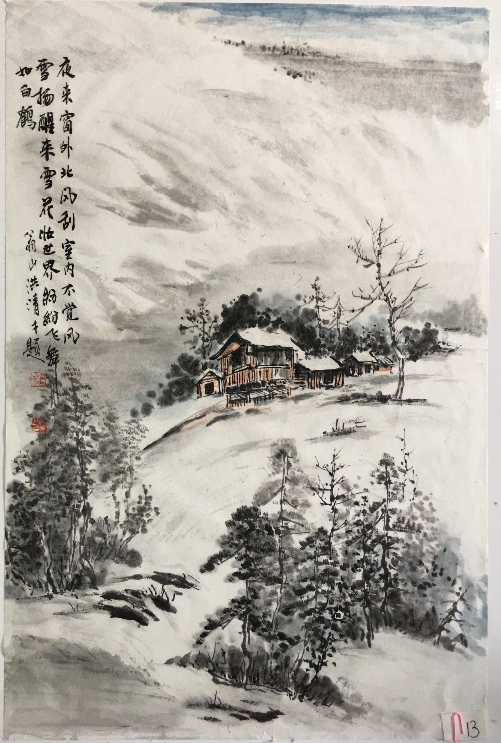 夜来窗外北风刮（雪景） — North Wind at the Window